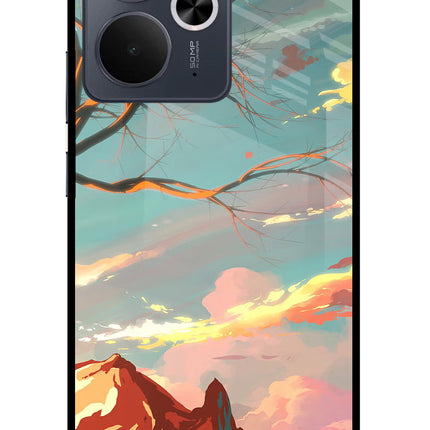 Scenery Realme 14T 5G Glass Case Back Cover by Casekaro