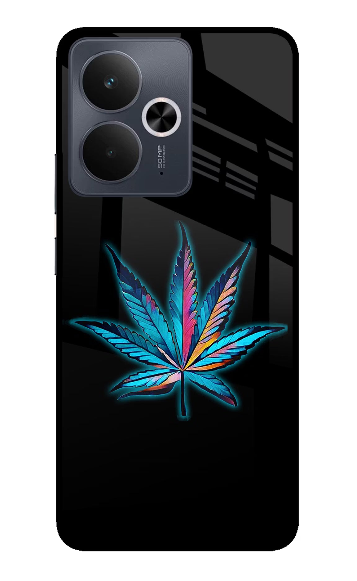 Weed Realme 14T 5G Glass Case Back Cover by Casekaro
