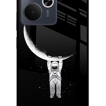 Moon Space Realme 14T 5G Glass Case Back Cover by Casekaro