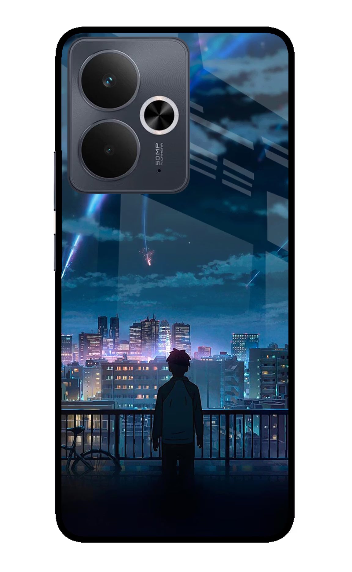 Anime Realme 14T 5G Glass Case Back Cover by Casekaro