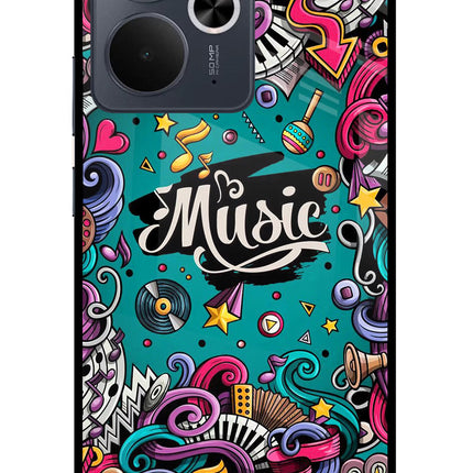 Music Graffiti Realme 14T 5G Glass Case
