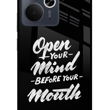 Open Your Mind Before Your Mouth Realme 14T 5G Glass Case