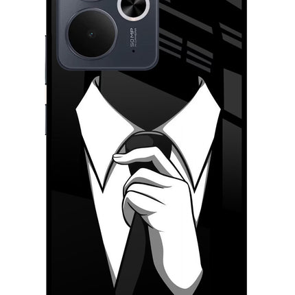 Black Tie Realme 14T 5G Glass Case