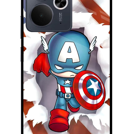 Captain America Realme 14T 5G Glass Case