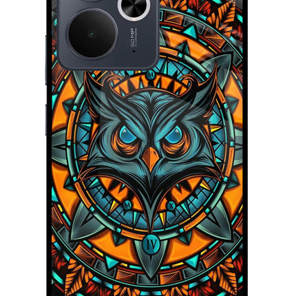 Angry Owl Art Realme 14T 5G Glass Case