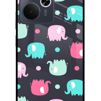 Elephants Realme 14T 5G Glass Case