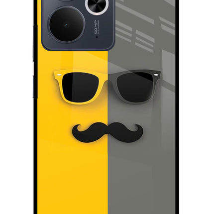 Sunglasses with Mustache Realme 14T 5G Glass Case