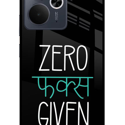 Zero Fucks Given Realme 14T 5G Glass Case