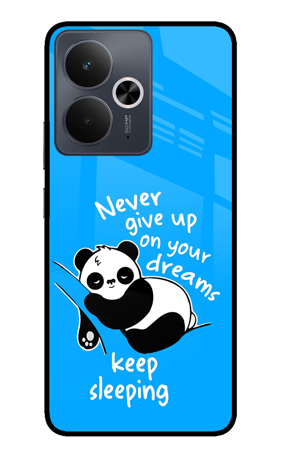 Keep Sleeping Realme 14T 5G Glass Case Back Cover by Casekaro