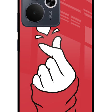 Korean Love Sign Realme 14T 5G Glass Case