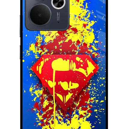 Superman logo Realme 14T 5G Glass Case