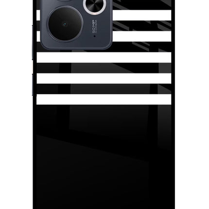 Black and White Print Realme 14T 5G Glass Case