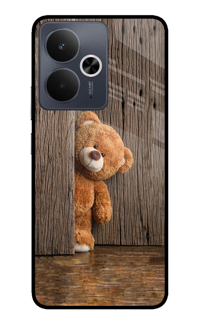 Teddy Wooden Realme 14T 5G Glass Case