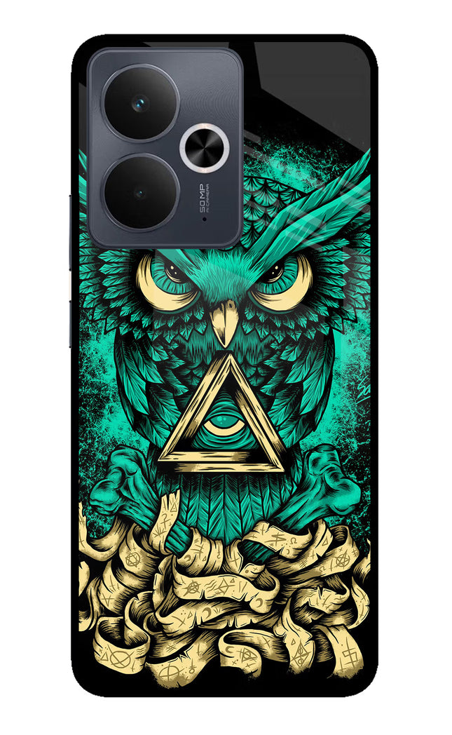 Green Owl Realme 14T 5G Glass Case