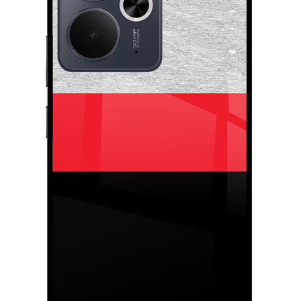 Tri Color Pattern Realme 14T 5G Glass Case