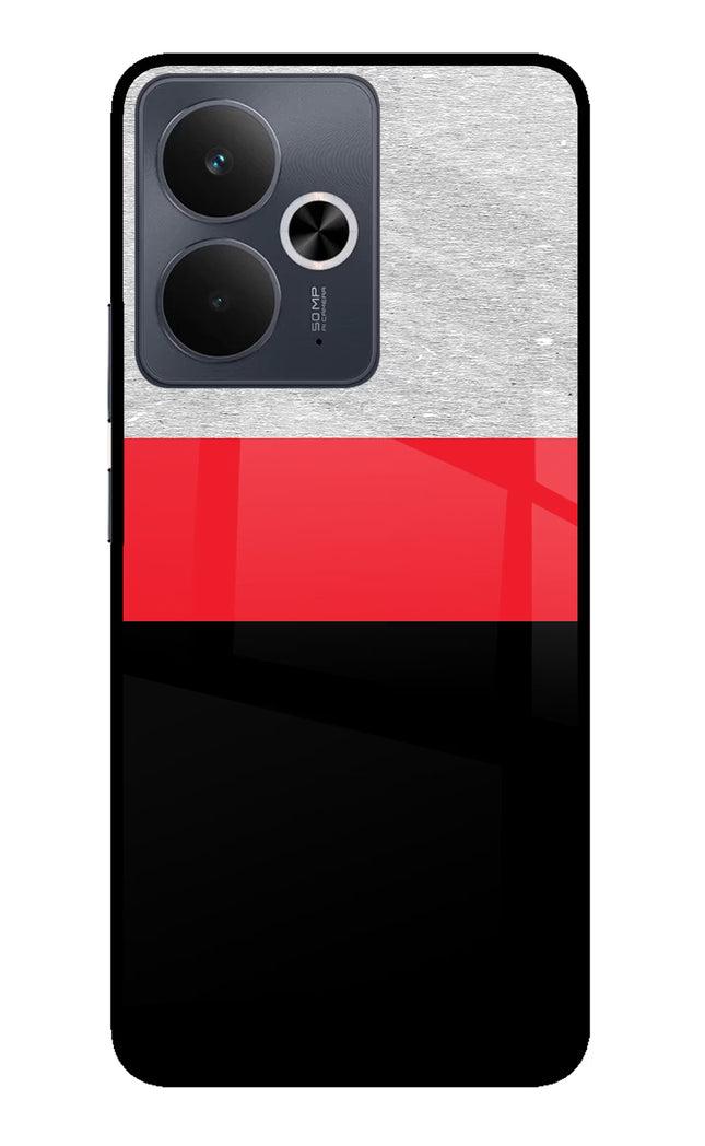 Tri Color Pattern Realme 14T 5G Glass Case