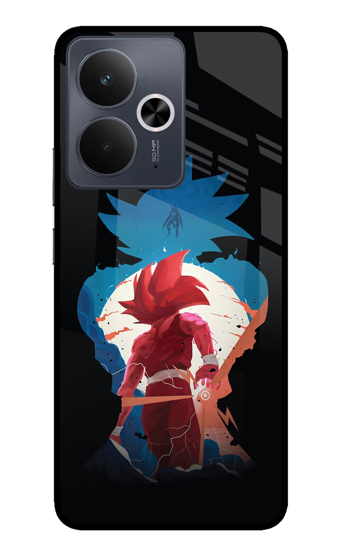 Goku Realme 14T 5G Glass Case Back Cover by Casekaro