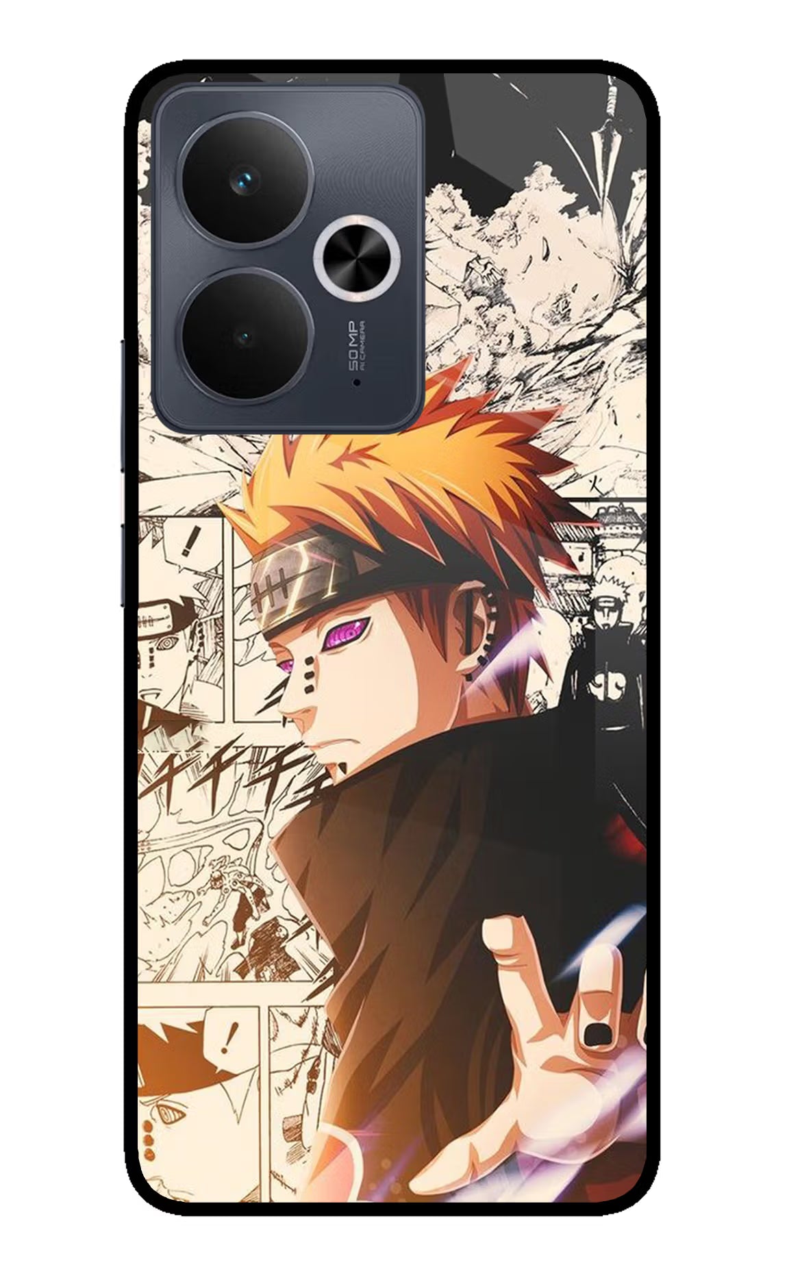 Pain Anime Realme 14T 5G Glass Case Back Cover by Casekaro