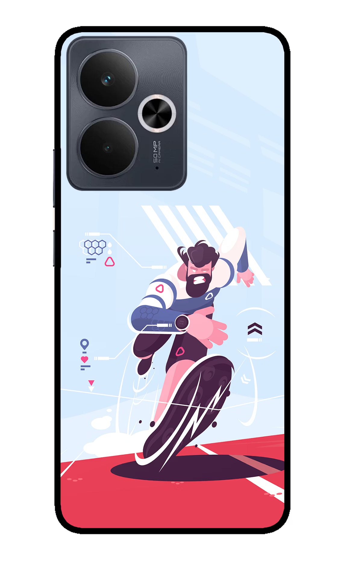 Run Pro Realme 14T 5G Glass Case