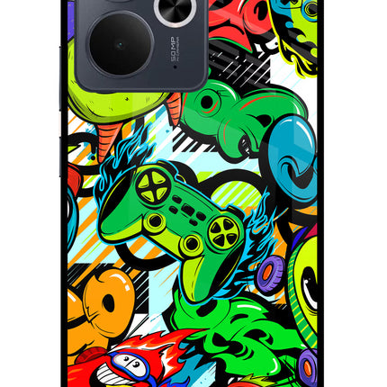 Game Doodle Realme 14T 5G Glass Case