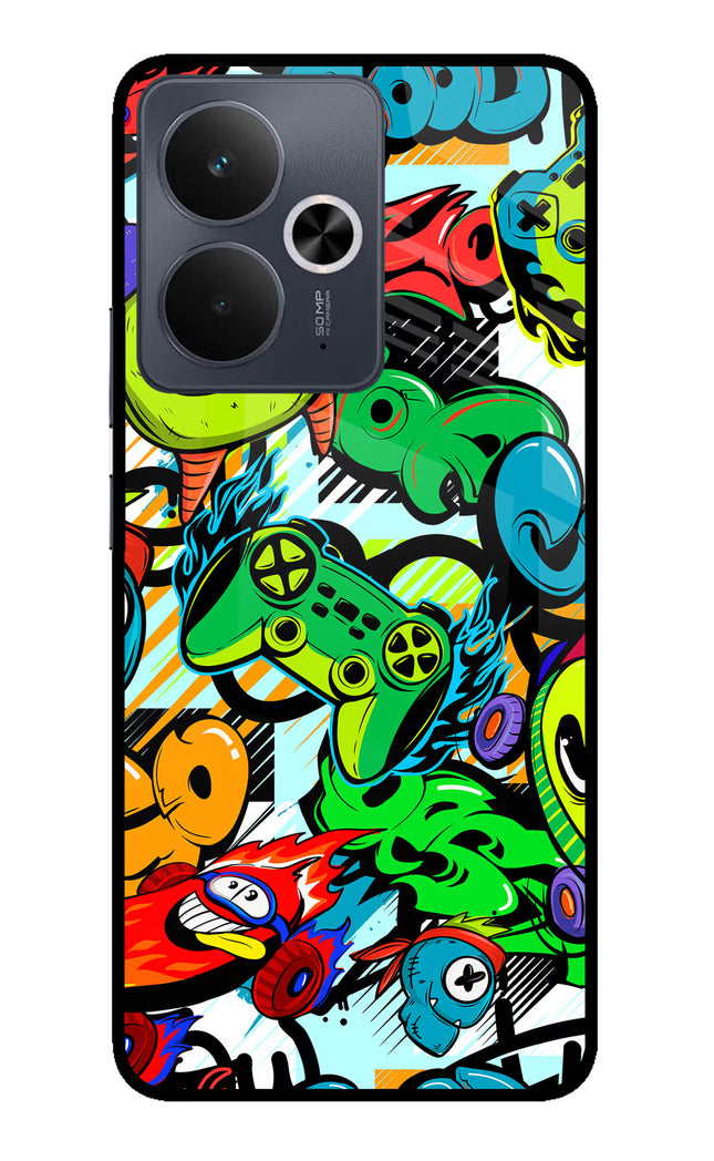 Game Doodle Realme 14T 5G Glass Case