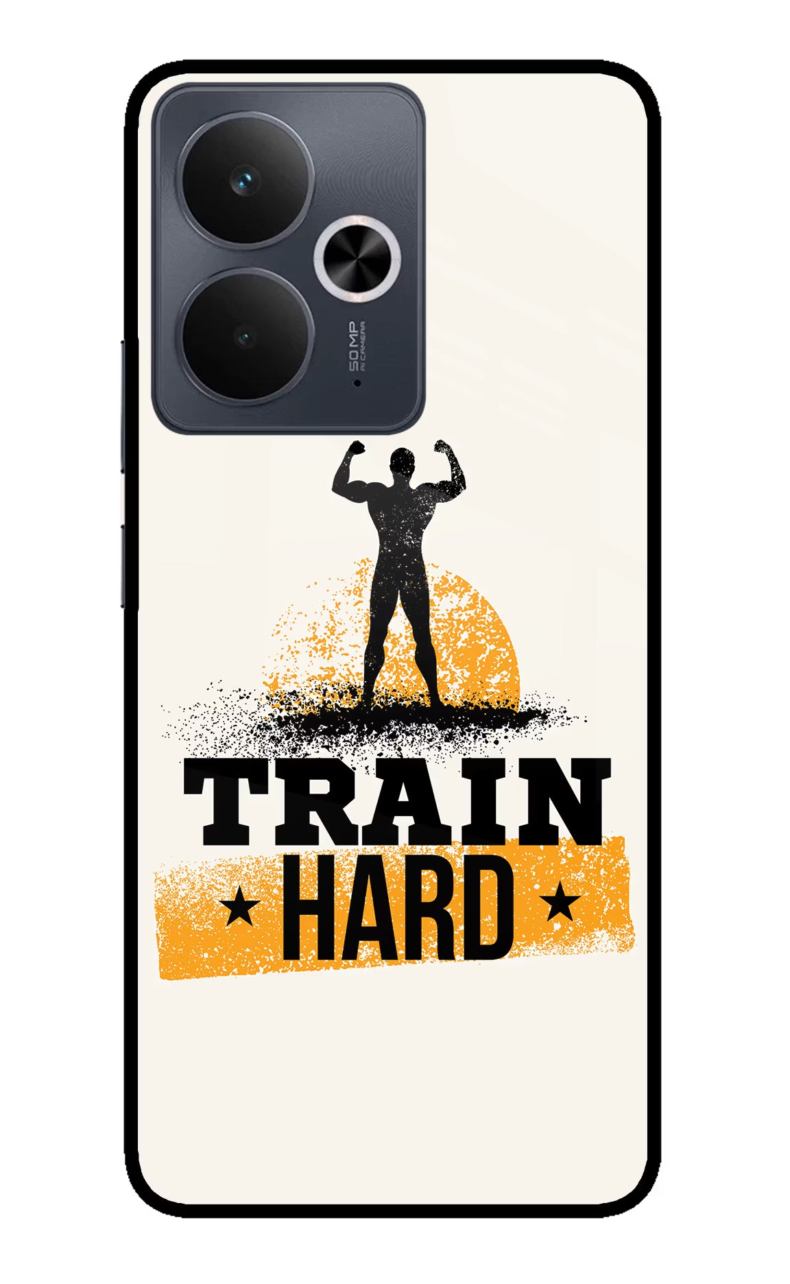 Train Hard Realme 14T 5G Glass Case