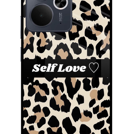 Leopard Print Self Love Realme 14T 5G Glass Case