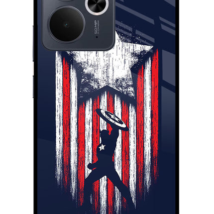 Captain America Marvel Art Realme 14T 5G Glass Case