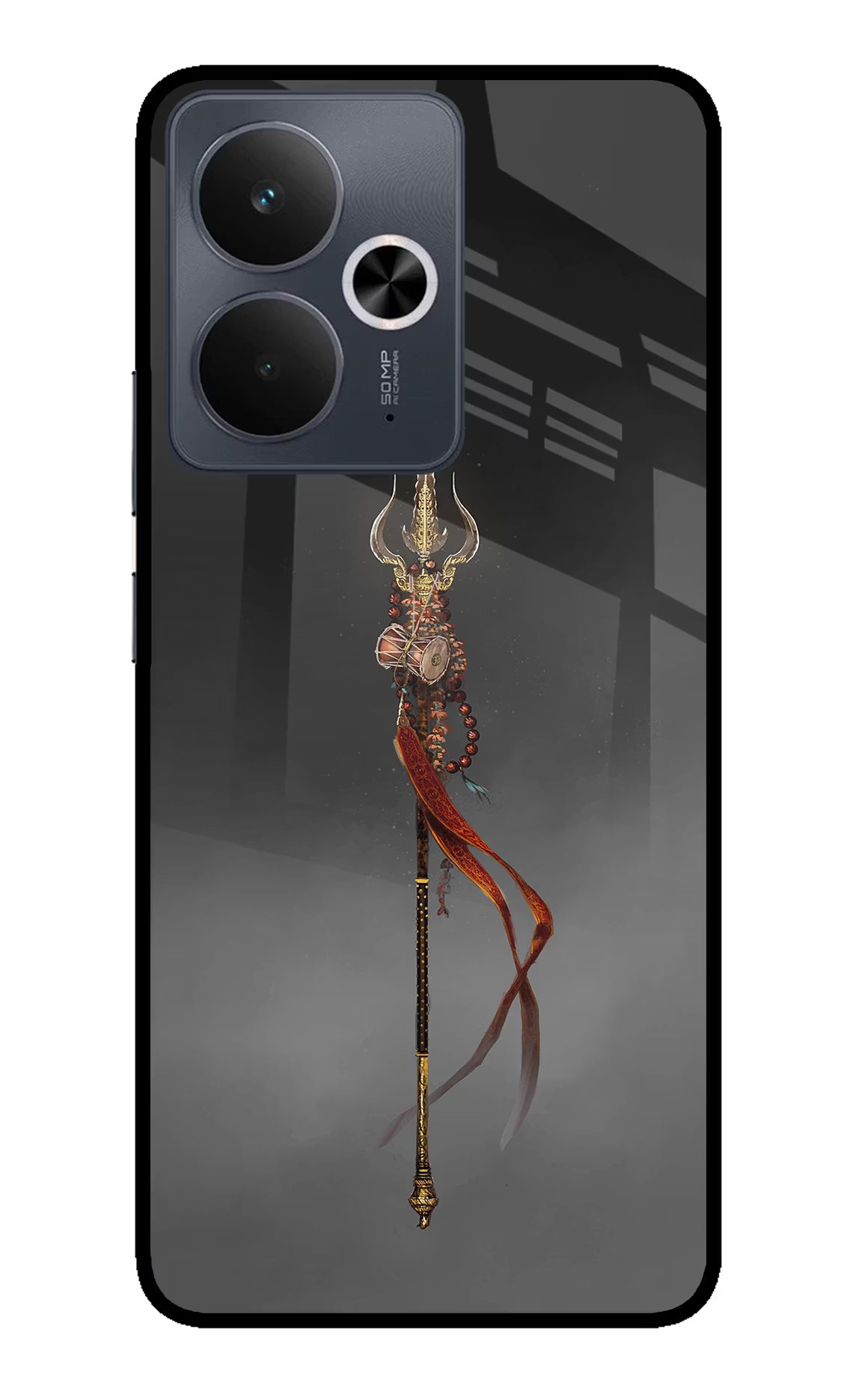 Shiv Trishul Realme 14T 5G Glass Case