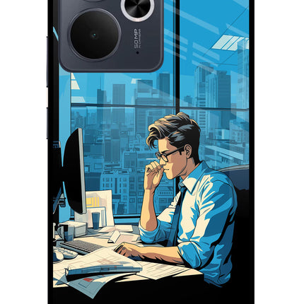 Focused Hustler (AI Generated) Realme 14T 5G Glass Case