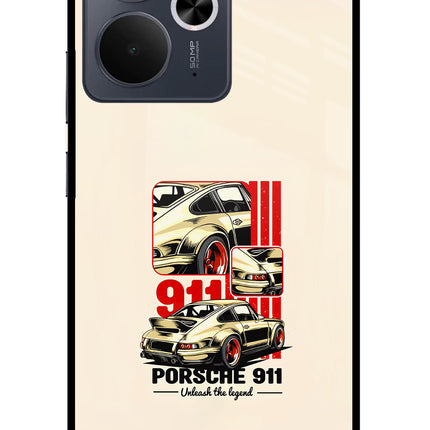 Classic Porsche 911 Realme 14T 5G Glass Case