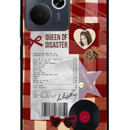 Queen of Disaster Realme 14T 5G Glass Case