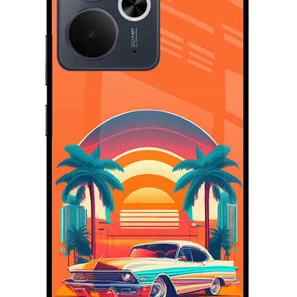 Palm Drive 80s Realme 14T 5G Glass Case