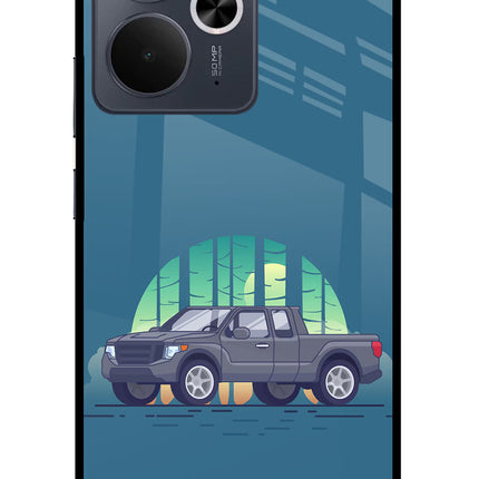 Retro Garage Vibe Realme 14T 5G Glass Case