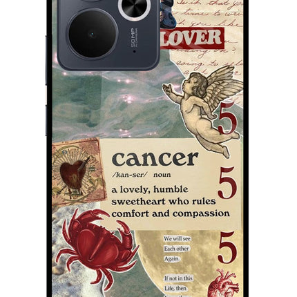 Cancer Zodiac Realme 14T 5G Glass Case