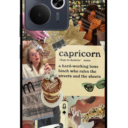 Capricorn Zodiac Realme 14T 5G Glass Case
