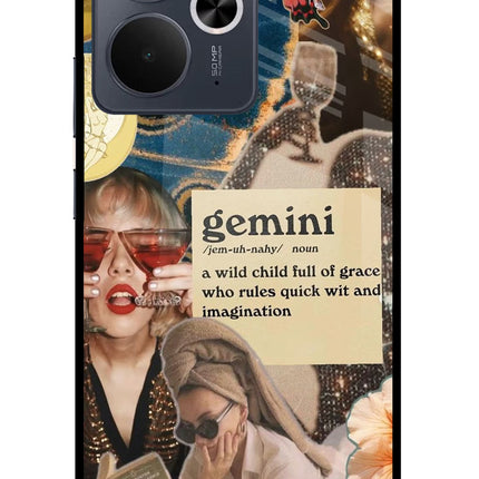 Gemini Zodiac Realme 14T 5G Glass Case