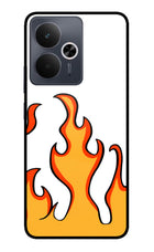Fired Up – White Realme 14T 5G Glass Case