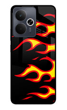 Side Sweep Flames Realme 14T 5G Glass Case