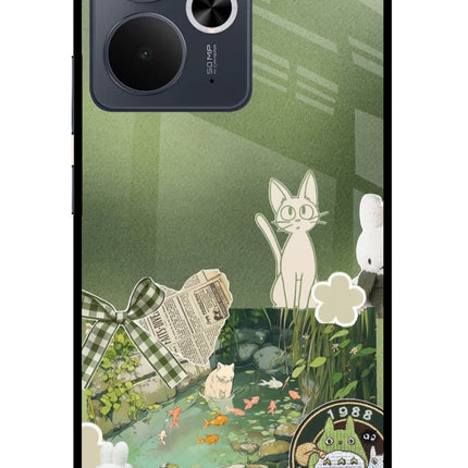 Aesthetic anime Realme 14T 5G Glass Case