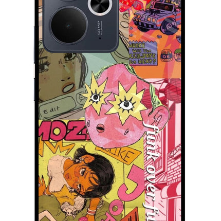 Funkover Realme 14T 5G Glass Case Back Cover by Casekaro