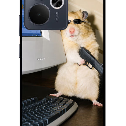 Hacker Hamster Realme 14T 5G Glass Case