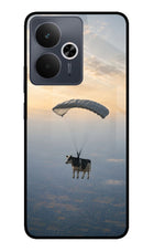 Skydiving Cow Realme 14T 5G Glass Case