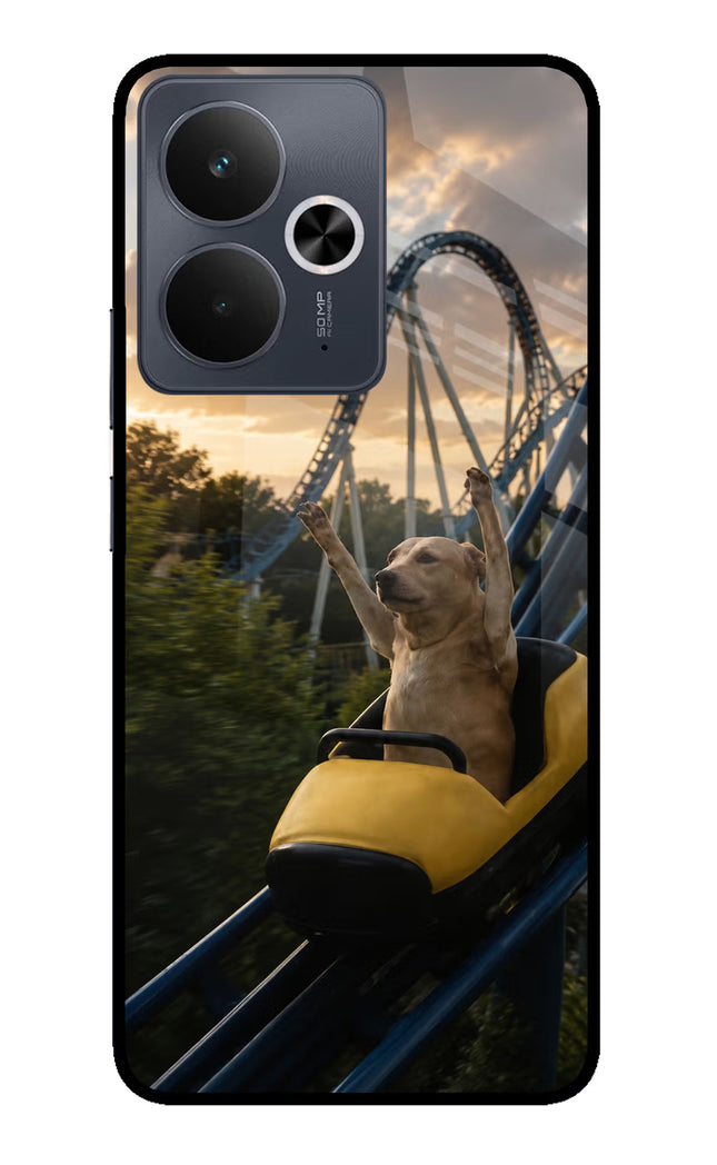 Rollercoaster Dog Realme 14T 5G Glass Case