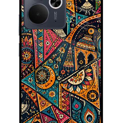 Folk Print Realme 14T 5G Glass Case
