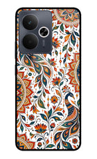 White Mayura Realme 14T 5G Glass Case