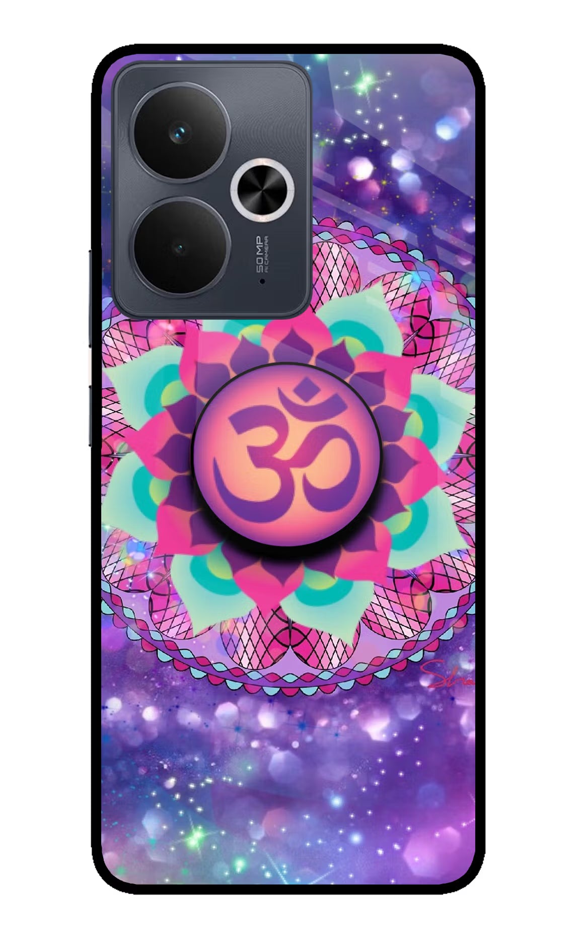 Om Purple Realme 14T 5G Pop Case by Casekaro