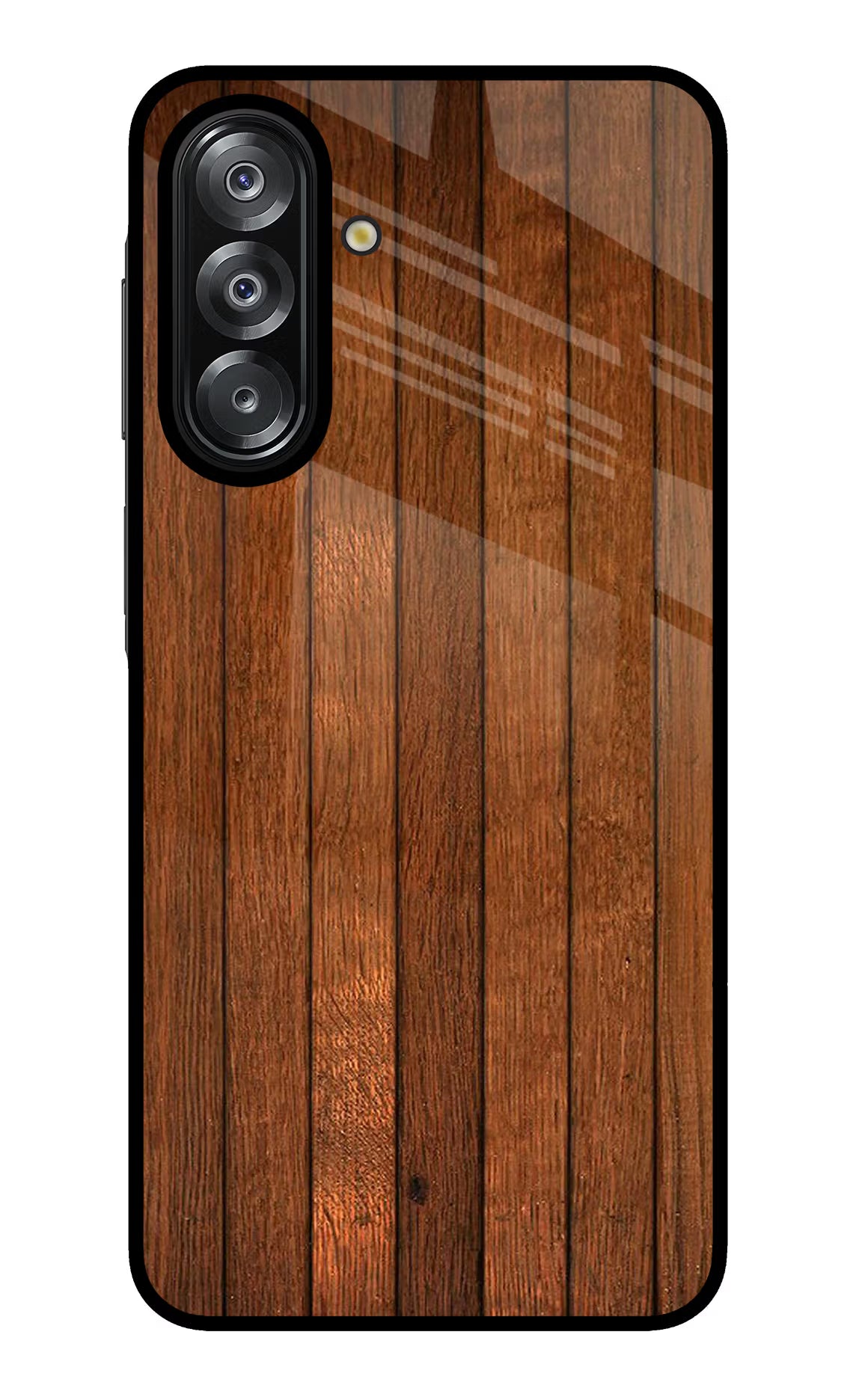 Wooden Artwork Bands Samsung A26 Glass Case