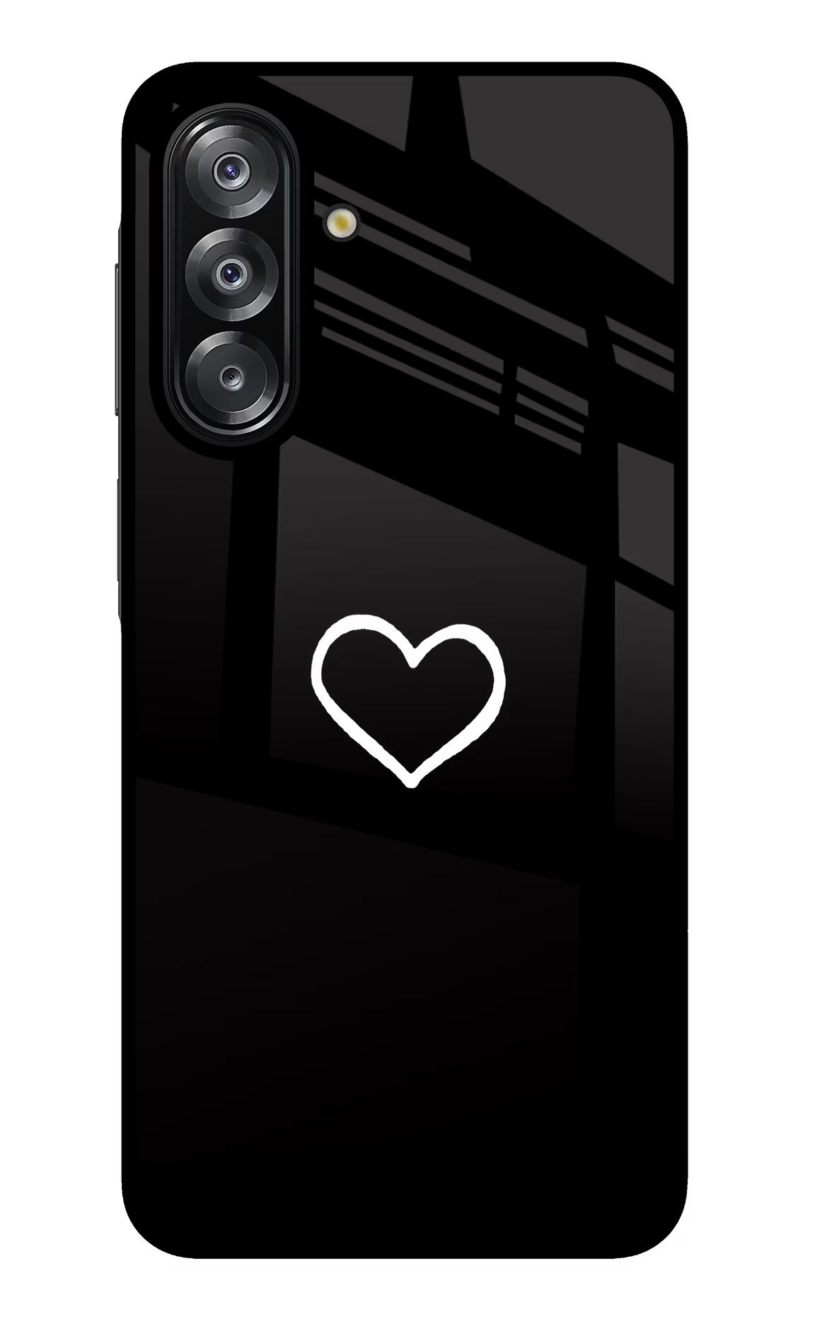 Heart Samsung A26 Glass Case Back Cover by Casekaro