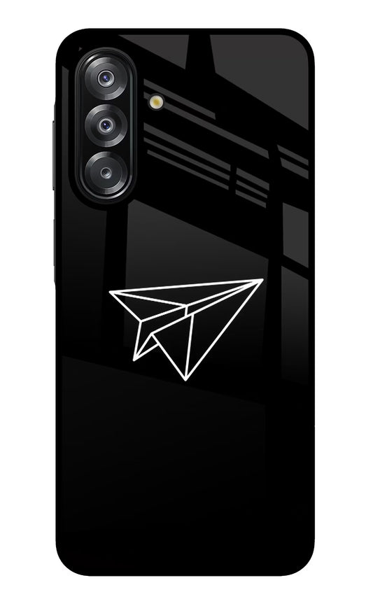Paper Plane White Samsung A26 Glass Case